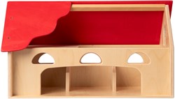 Van Dijk Toys houten speelgoed Boerderij - naturel rood (Kinderopvang kwaliteit)