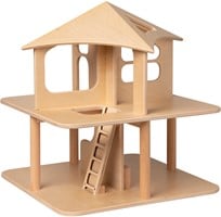 Houten poppenhuis