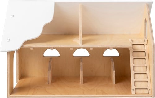 Van Dijk Toys houten speelgoed boerderij - Naturel wit (Kinderopvang kwaliteit)