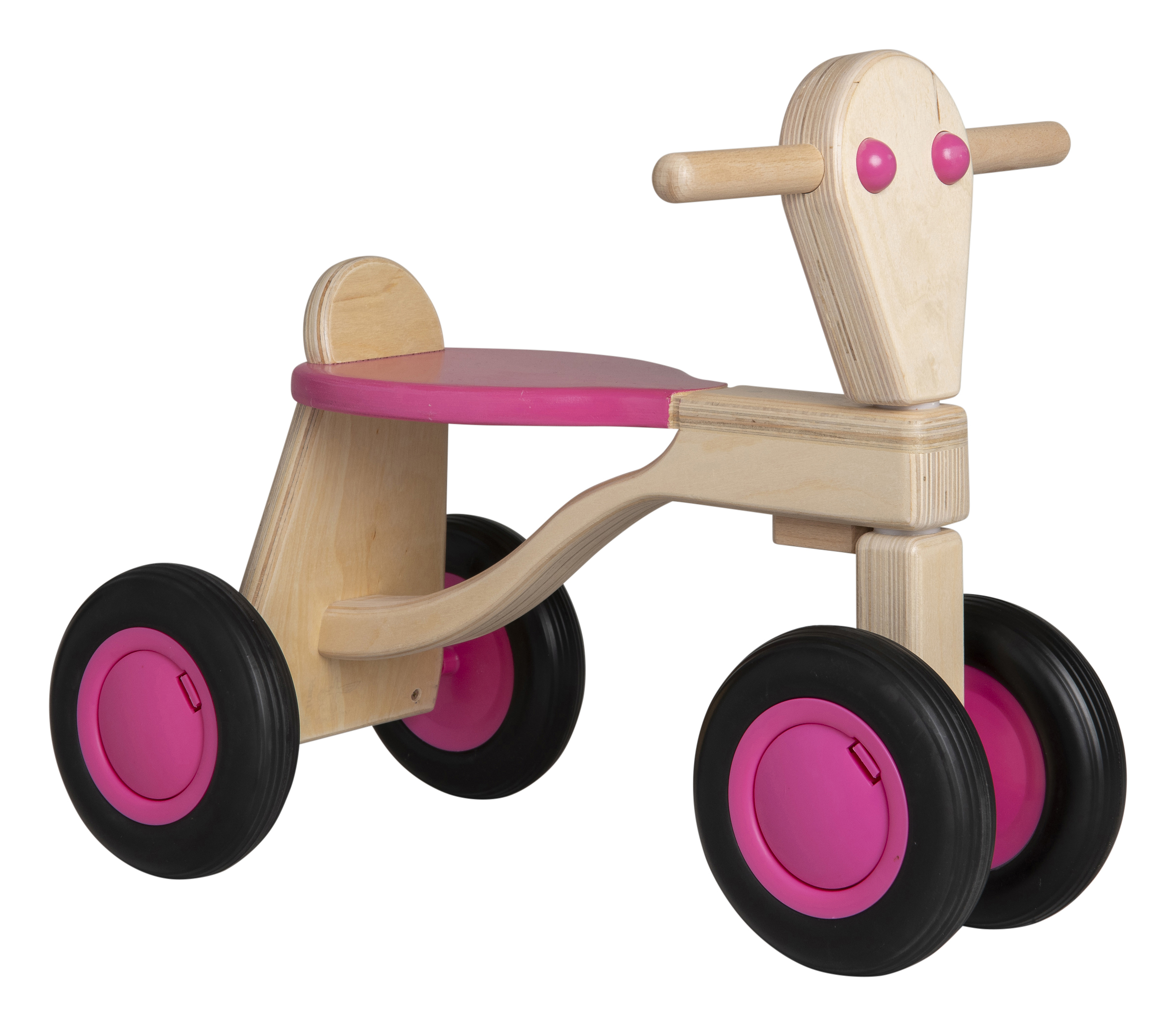 Moderator Oprichter kussen Van Dijk Toys houten loopfiets roze - berken
