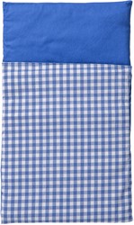 Van Dijk Toys Dekbedje - Blauw wit geruit