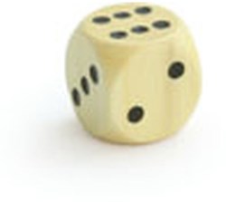Vilac dobbelstenen houten speelgoed 1,8 cm set van 12 stuks