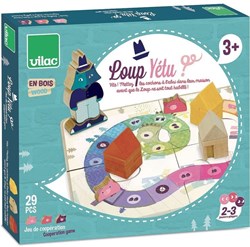 Vilac bordspel wolf en de drie biggetjes houten kinderspel