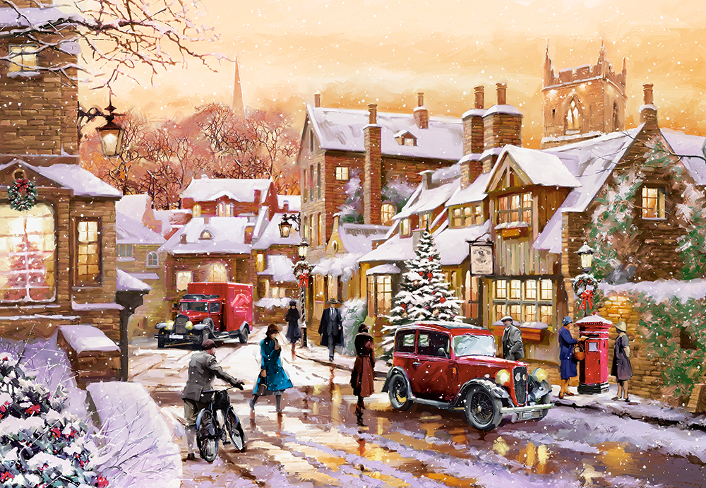 Castorland puzzel Winter-Nostalgie - 1000 stukjes