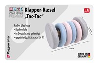 Voggenreiter VOG - Houten Rammelaar Tac-Tac pastel-2