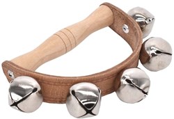 Voggenreiter muziekinstrument - Voggys klokjes krans hout voor kinderen