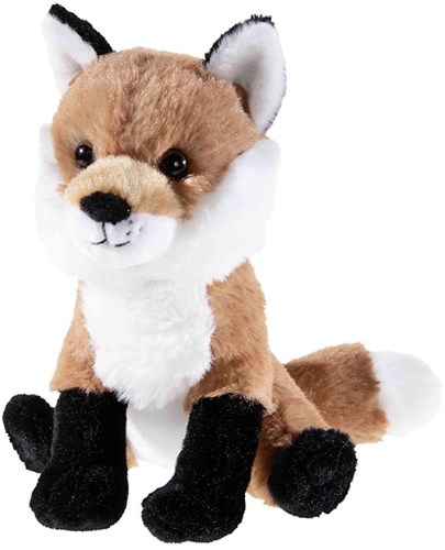 Heunec knuffel vos pluche zittend 32cm speelgoed