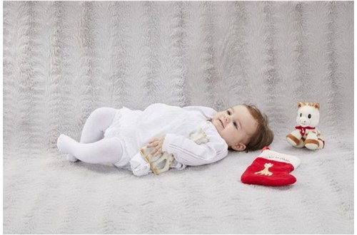 Vulli kerst cadeau set baby met Sophie de giraf en knuffel