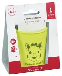 Vulli Sophie de giraf siliconen drinkbeker groen - kindvriendelijk en onbreekbaar