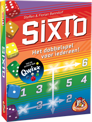 Boosterbox dobbelspel Sixto strategisch spel voor 2-4 spelers