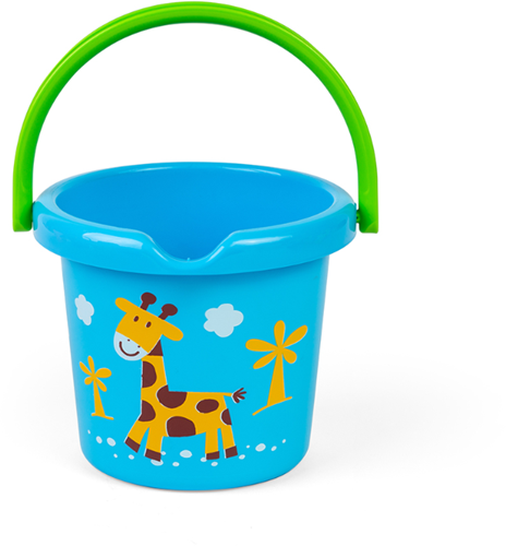 Gowi emmer speelgoed - blauwe strandemmer 18 cm voor kinderen