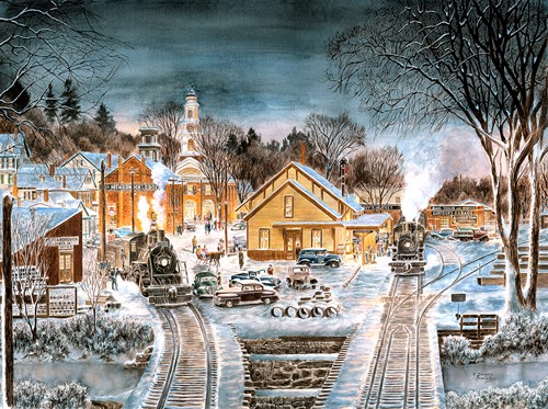 SunsOut puzzel Ankunft im Winter - 1000 stukjes