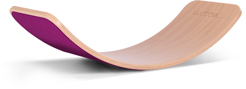 Wobbel Original Transparent lacquer felt Raspberry (30)