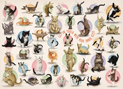 Eurographics puzzel Yoga Kittens - 500 stukjes