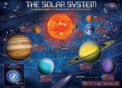 Eurographics puzzel Solar System XXL - 500 XL stukjes - educatief speelgoed