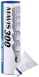 Yonex Mavis 300 Shuttles (Tube of 6) - White -