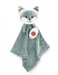 ZAZU knuffeldoekje baby Fox Felix blauw met hartslaggeluid