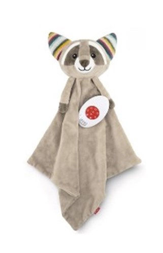 ZAZU - Baby Comforter Racoon - Robin - Grey