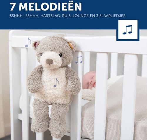 Zazu Muziekknuffel Deluxe met Nachtlampje - Bruno Beer