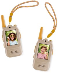 Zazu walkietalkie video speelgoed voor kinderen taupe 300m bereik